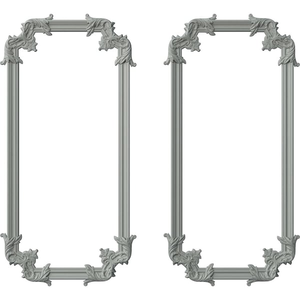 Ekena Millwork 24-in. W x 48-in. H Oxford Panel Moulding Kit Double Panel PMLKOXS24X48B - main